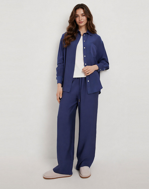 973-6108-2403 Блузка женская синий, Mascotte