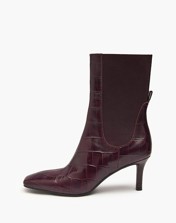 126-424023-0109 Полусапоги женские нат.кожа-резина/ворсин корич, Mascotte