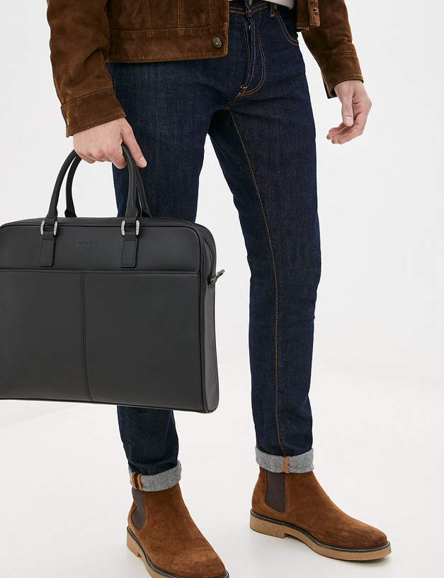 Черный мужской портфель MASCOTTE 602-1206-102 | ракурс 1