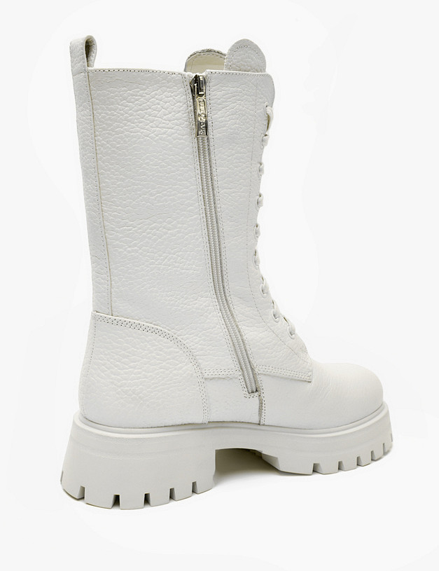 Молочные зимние женские ботинки MASCOTTE 94-421631-0101 | ракурс 4