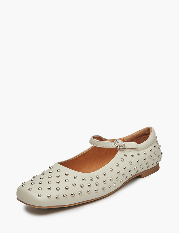 Молочные женские балетки MASCOTTE 233-514511-6551M | ракурс 2