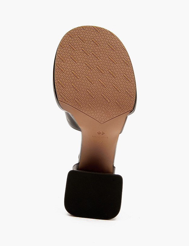 Черные кожаные женские босоножки MASCOTTE 126-413011-3501M | ракурс 5 Черные кожаные женские босоножки MASCOTTE 126-413011-3501M | ракурс 5