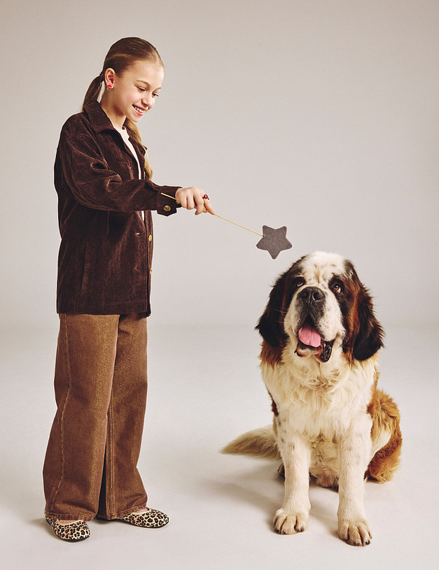 Балетки для девочек с леопардовым принтом MASCOTTE 98-512722-0208 | ракурс 1