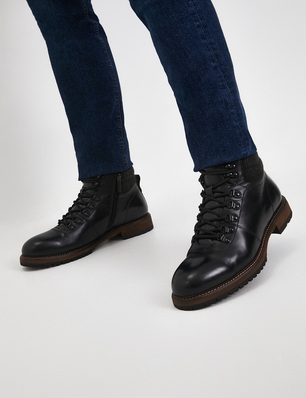 Черные мужские зимние хайкеры MASCOTTE 58-429431-0102 | ракурс 1