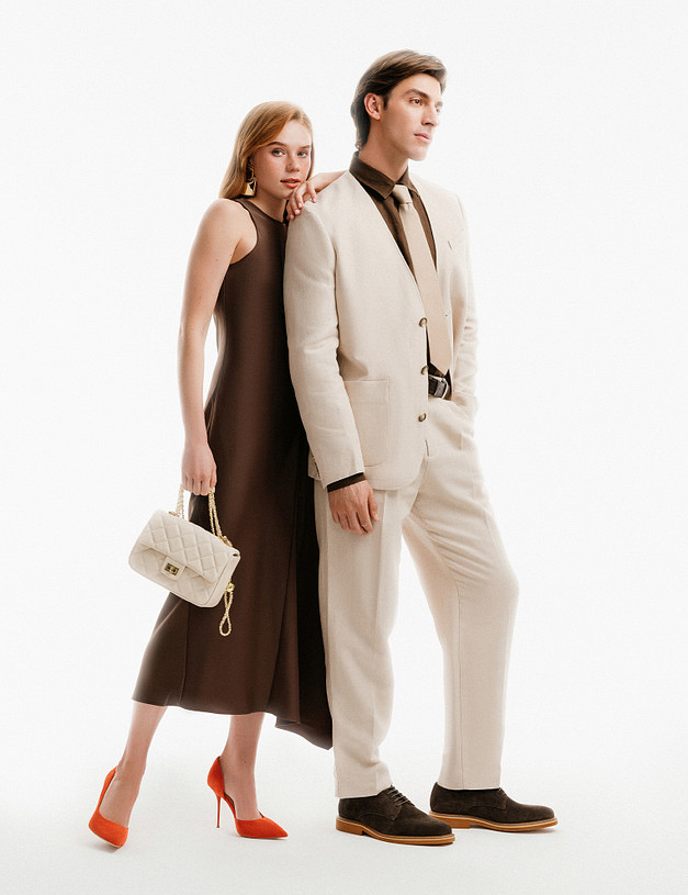 Коричневые мужские велюровые дезерты MASCOTTE 128-510121-2225M | ракурс 1