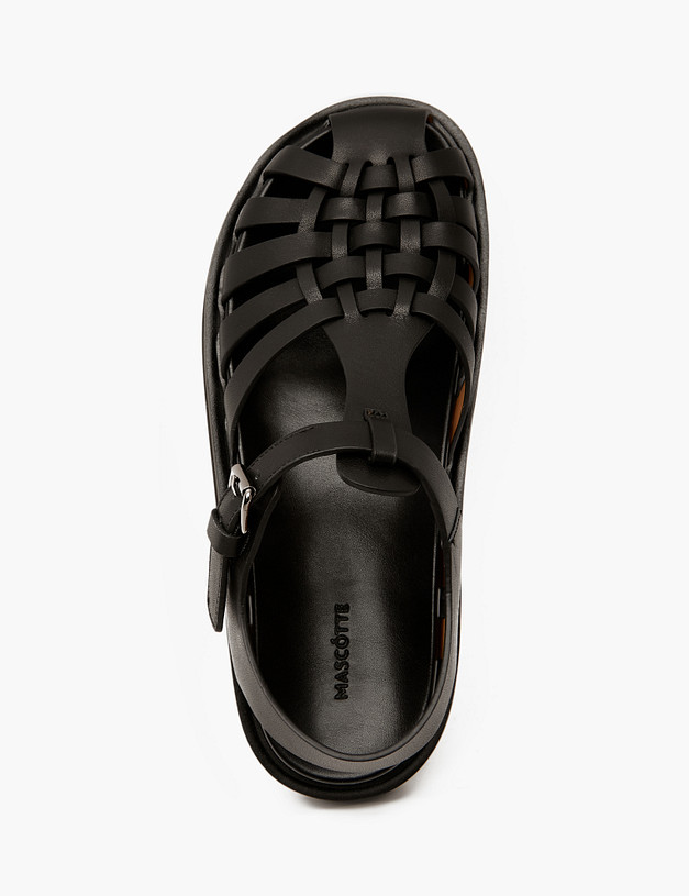 Черные женские сандалии MASCOTTE 47-4126811-3100M | ракурс 4 Черные женские сандалии MASCOTTE 47-4126811-3100M | ракурс 4