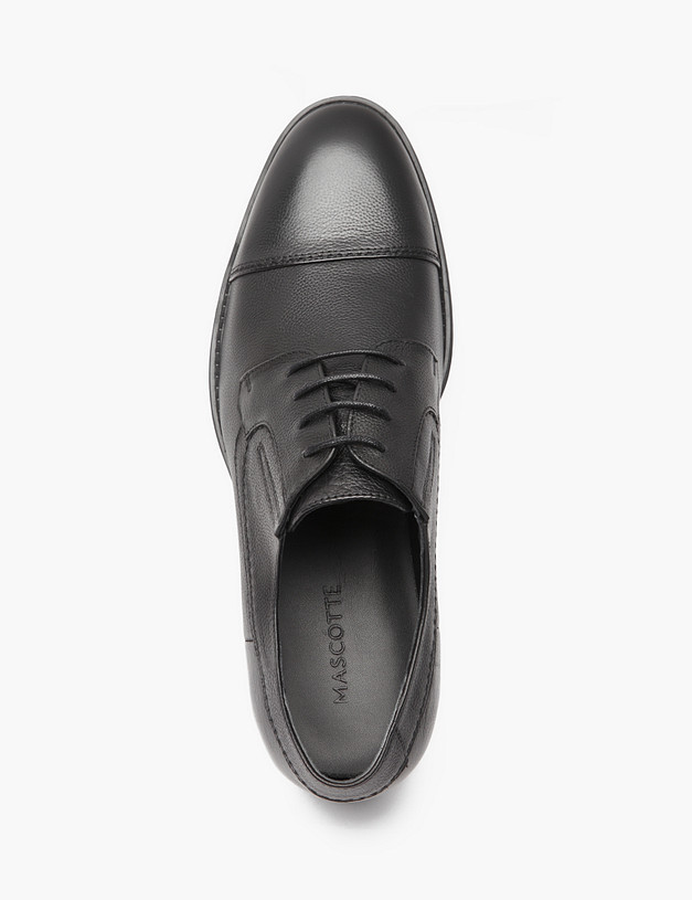 Черные мужские дерби MASCOTTE 128-421601-0102 | ракурс 4 Черные мужские дерби MASCOTTE 128-421601-0102 | ракурс 4