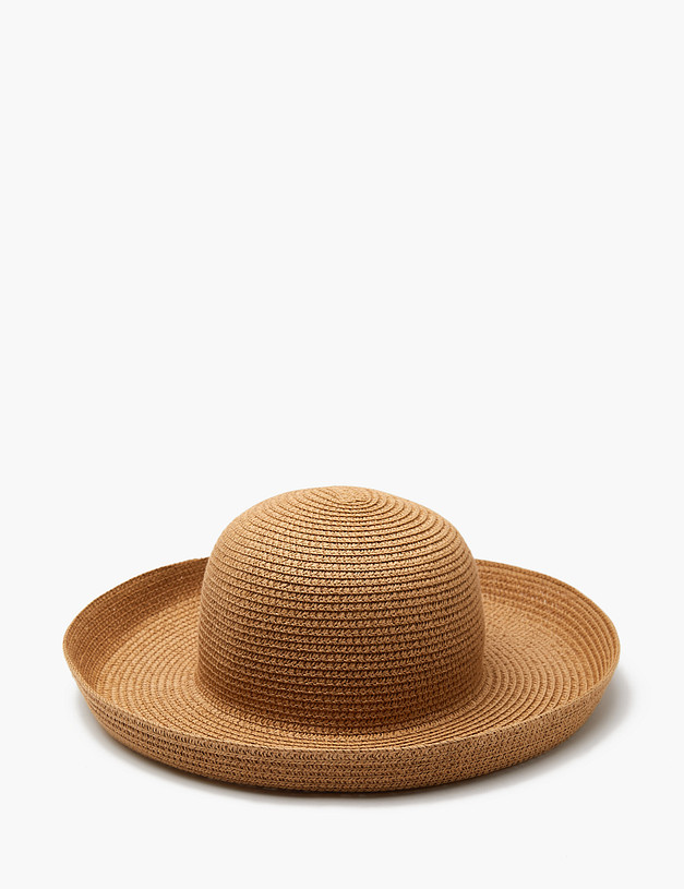 Бежевая женская шляпа MASCOTTE 776-4122-0309 | ракурс 2 Бежевая женская шляпа MASCOTTE 776-4122-0309 | ракурс 2