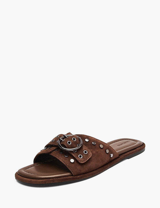 Коричневые женские сабо MASCOTTE 233-611512-4690M | ракурс 4