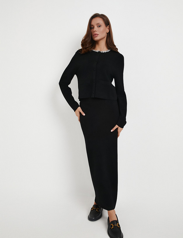 Черный женский джемпер MASCOTTE 852-5218-7502 | ракурс 2