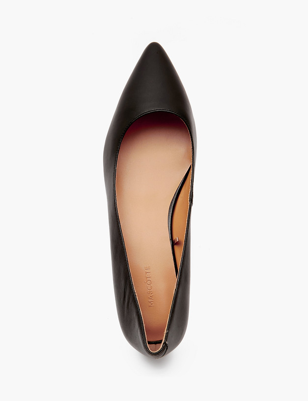 Черные кожаные женские туфли MASCOTTE 126-411911-3501M | ракурс 4