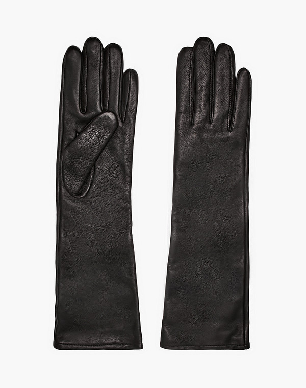 707-5202-102 Перчатки жен. нат.кожа/текстиль черн, Mascotte