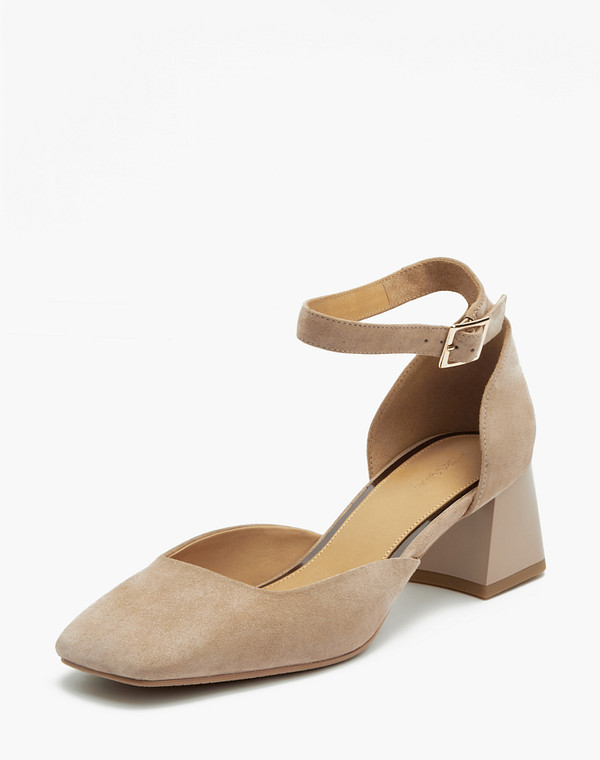 175-3182614-3612M Туфли летние женские велюр/нат.кожа беж, Mascotte