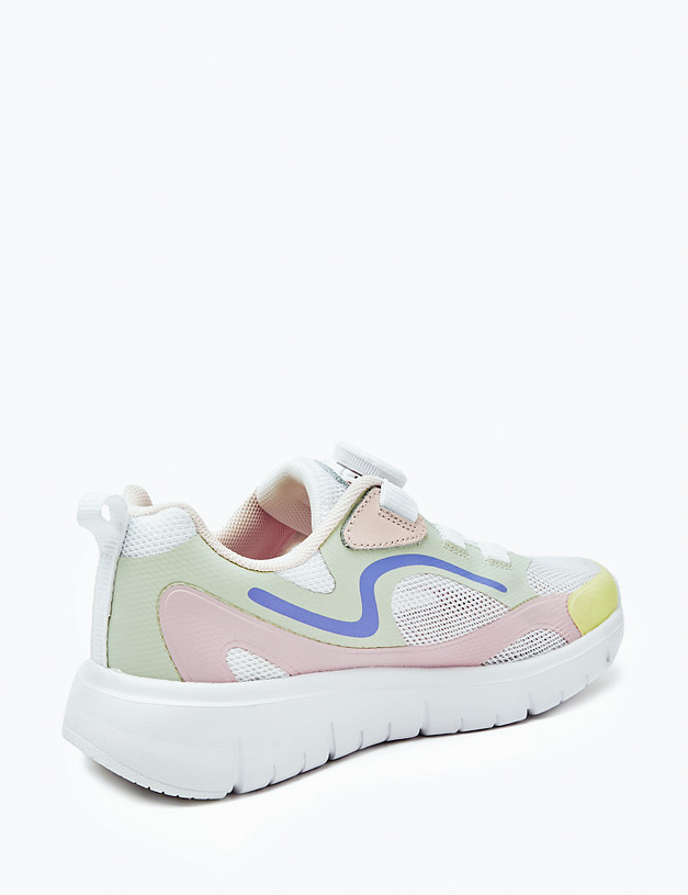 Белые кроссовки для девочек MASCOTTE 189-413321-0201 | ракурс 6 Белые кроссовки для девочек MASCOTTE 189-413321-0201 | ракурс 6