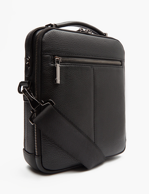 Черная мужская сумка-планшет MASCOTTE 622-3113-102 | ракурс 3 Черная мужская сумка-планшет MASCOTTE 622-3113-102 | ракурс 3