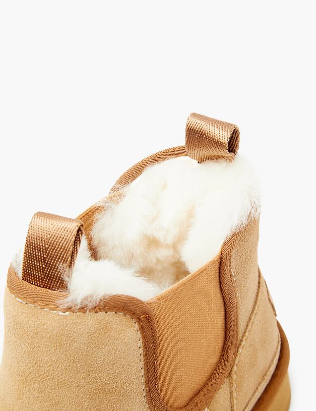 Бежевые женские угги MASCOTTE 234-3206533-0208 | ракурс 6 Бежевые женские угги MASCOTTE 234-3206533-0208 | ракурс 6