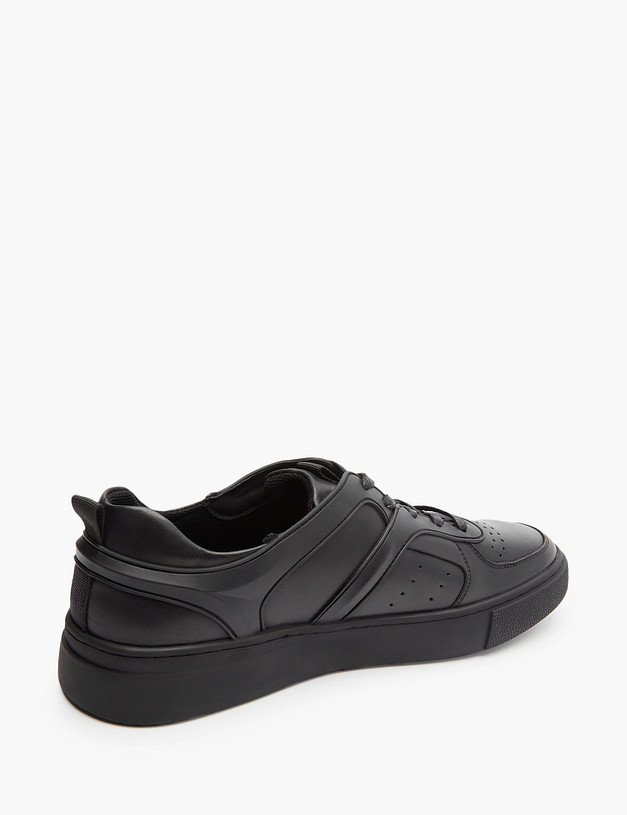 Черные кожаные мужские кеды MASCOTTE 58-3150922-3128M | ракурс 3