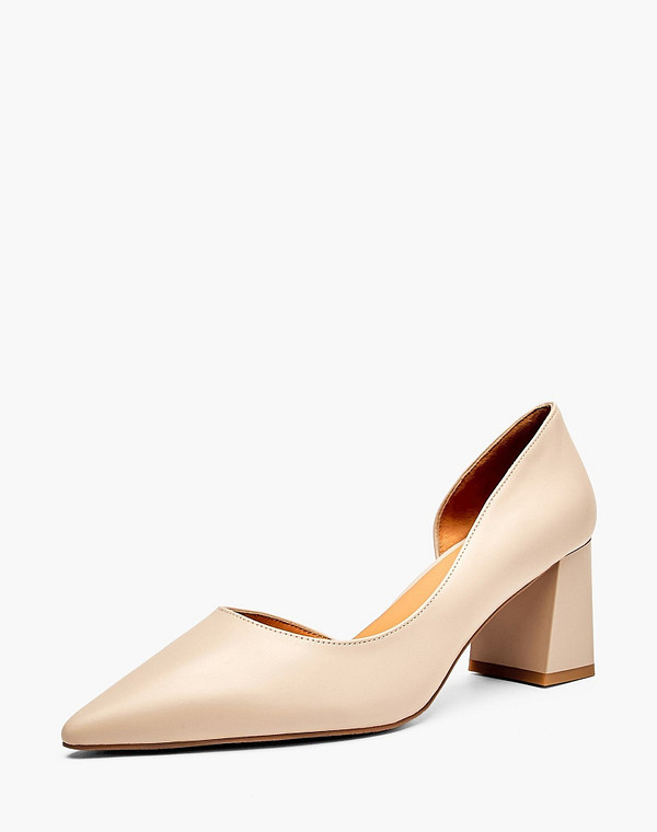 126-6102312-6569M Туфли женские нат.кожа/нат.кожа св.беж, Mascotte