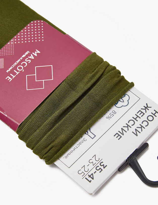 Зеленые женские носки MASCOTTE 764-3215-2604 | ракурс 3