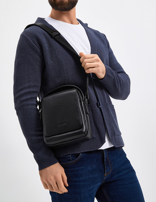 Черная мужская сумка-планшет MASCOTTE 602-3118-102 | ракурс 1 Черная мужская сумка-планшет MASCOTTE 602-3118-102 | ракурс 1