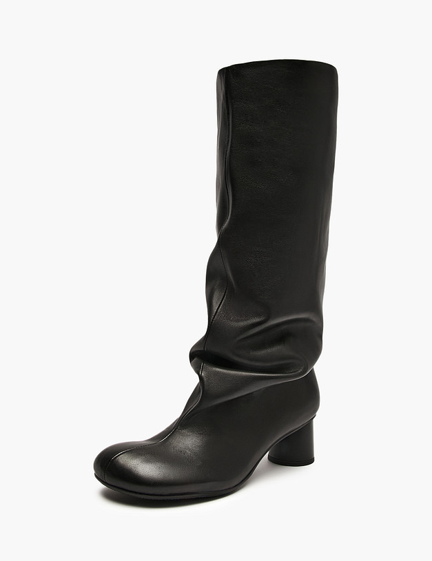 Черные женские сапоги MASCOTTE 175-5281421-3501M | ракурс 2