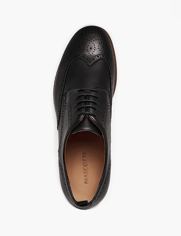 Черные мужские броги MASCOTTE 175-610412-0102 | ракурс 4