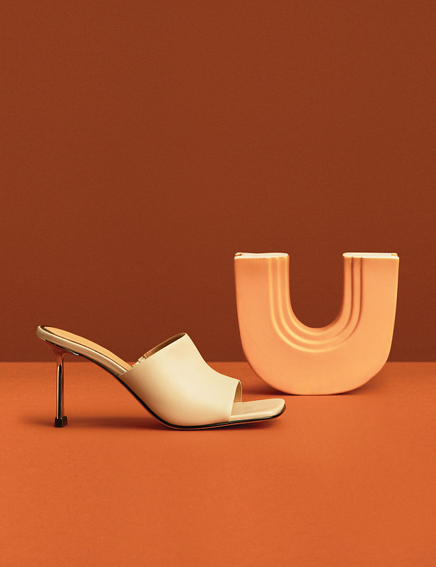 Серые женские сабо MASCOTTE 175-3182813-6535M | ракурс 1