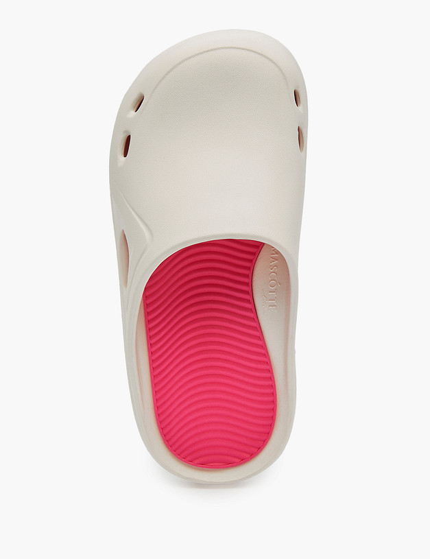 Белые женские сабо MASCOTTE 151-320591-7201 | ракурс 4