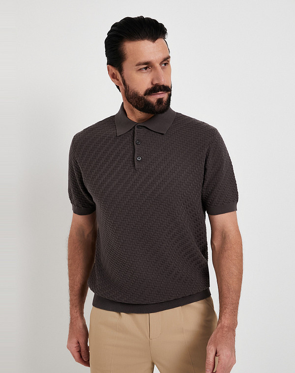 852-6110-2610 Джемпер-поло мужской графит, Mascotte