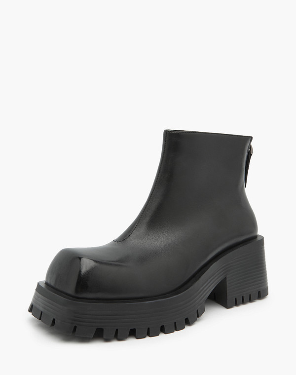 15-3204724-3100M Ботинки женские нат.кожа/ворсин-нат.кожа черн, Mascotte