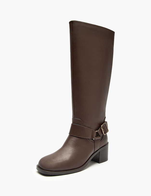 Коричневые женские сапоги MASCOTTE 175-5282122-7172M | ракурс 2