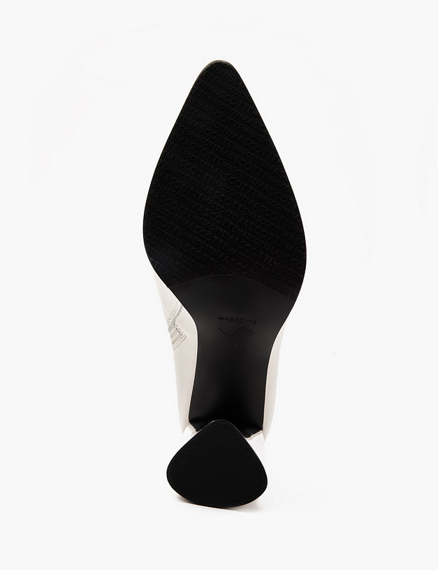 Молочные женские ботильоны с молнией MASCOTTE 100-410411-0501 | ракурс 5