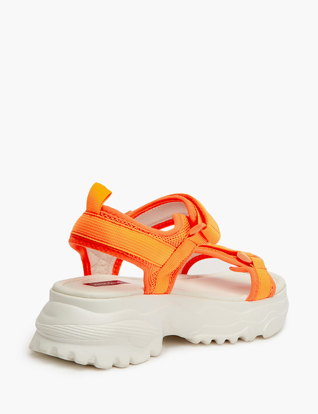 Оранжевые женские сандалии на липучке MASCOTTE 234-315511-0213 | ракурс 5