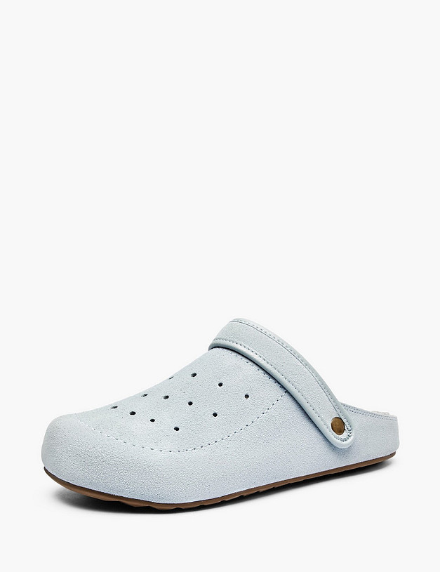 Голубые женские сабо MASCOTTE 98-612622-0211 | ракурс 2