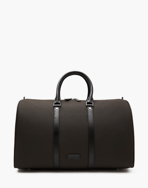 604-4102-204 Сумка дорожная М/Ж текстиль-нат.кожа/текстиль хаки-черн, L, Mascotte