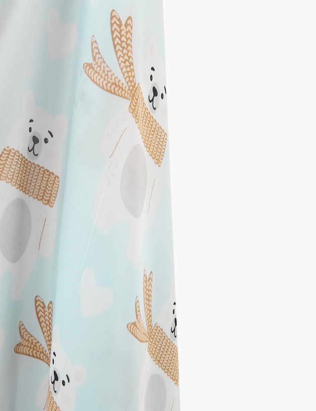 Голубой женский платок MASCOTTE 700-2107-2411 | ракурс 3