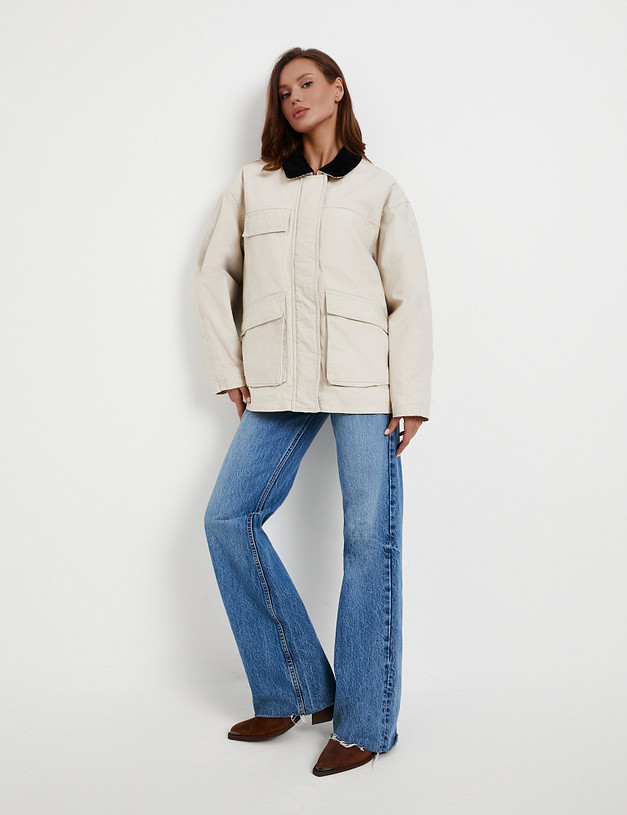 Молочная женская куртка MASCOTTE 874-5210-2601 | ракурс 2