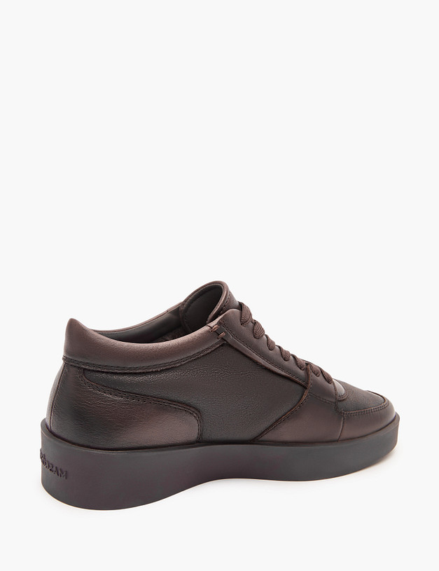 Коричневые мужские полуботинки на меху MASCOTTE 22-3270634-0109 | ракурс 3