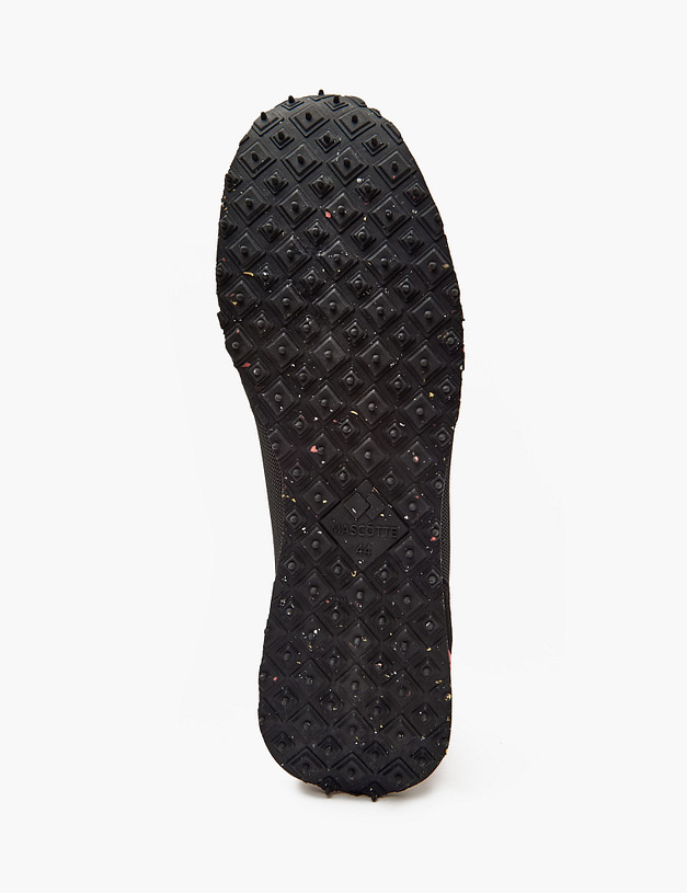 Черные мужские кроссовки из текстиля и велюра MASCOTTE 189-4191122-0202 | ракурс 5 Черные мужские кроссовки из текстиля и велюра MASCOTTE 189-4191122-0202 | ракурс 5