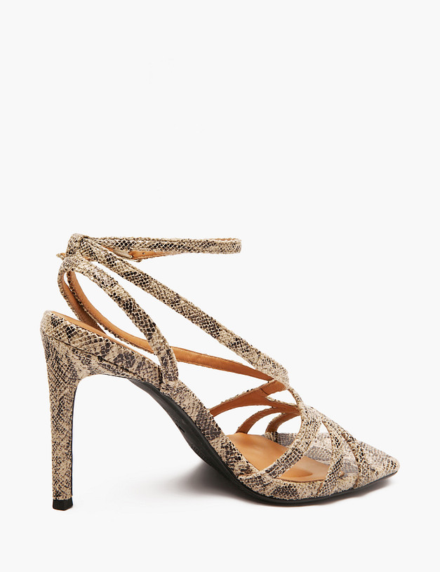 Женские босоножки со змеиным принтом MASCOTTE 126-511813-5503M | ракурс 6