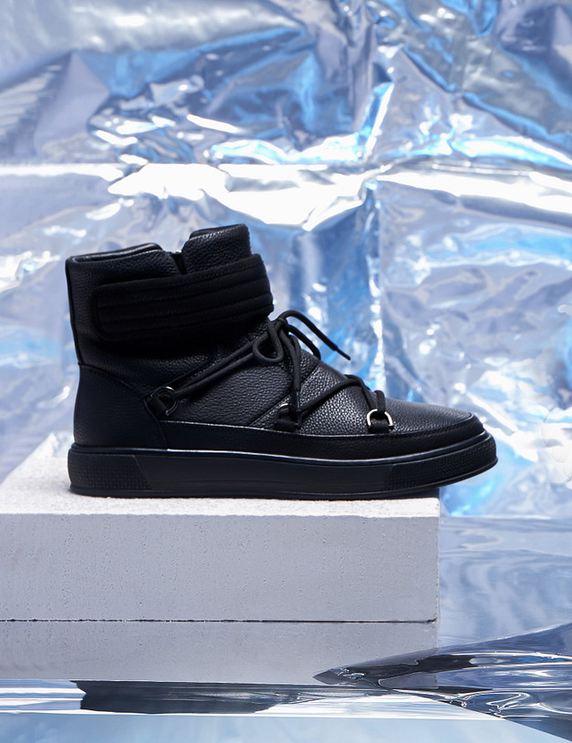 Черные мужские угги на меху MASCOTTE 22-1273933-3320M | ракурс 1