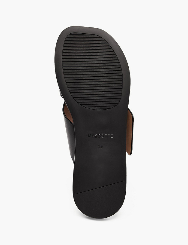 Черные женские сабо MASCOTTE 58-612011-0102 | ракурс 5