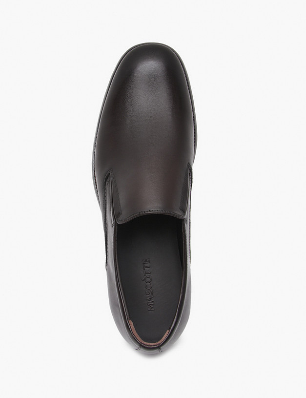 Темно-коричневые мужские туфли MASCOTTE 175-425111-0109 | ракурс 4