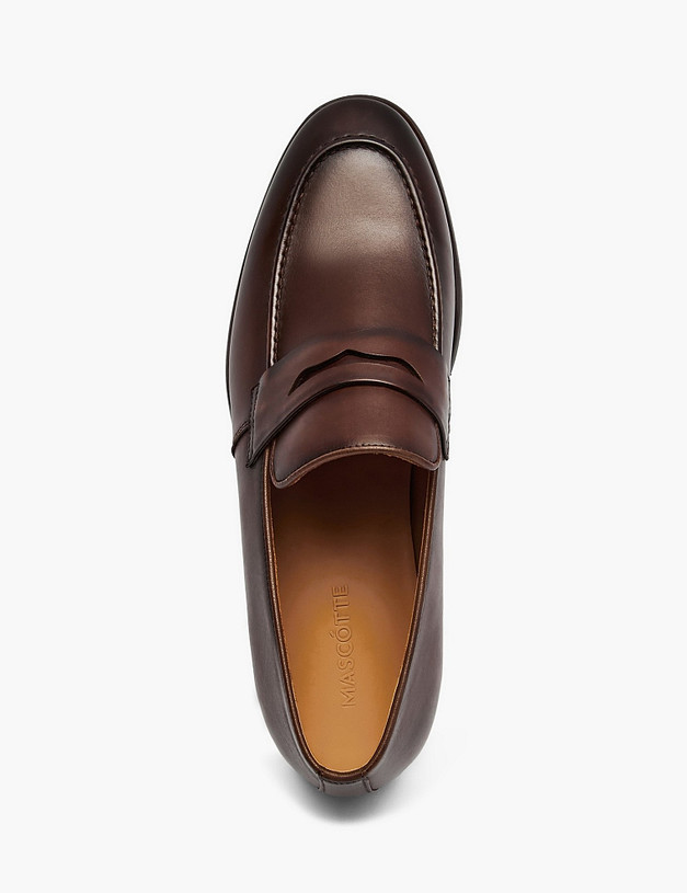 Коричневые мужские полуботинки MASCOTTE 142-611111-0109 | ракурс 4