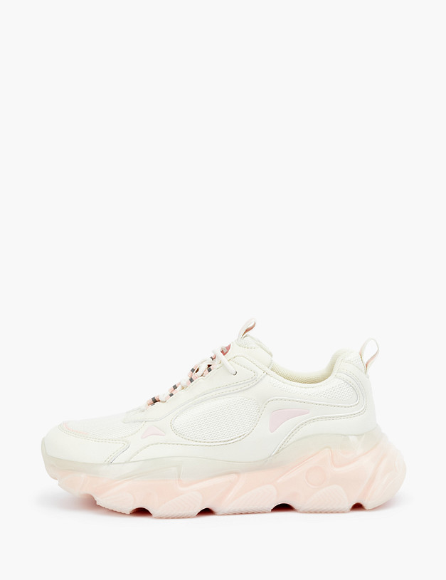 Бежевые женские кроссовки MASCOTTE 189-210821-0208 | ракурс 1