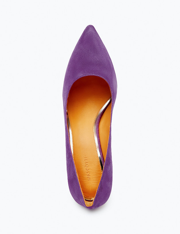 Фиолетовые женские туфли MASCOTTE 172-318711-0607 | ракурс 4 Фиолетовые женские туфли MASCOTTE 172-318711-0607 | ракурс 4