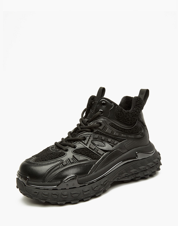 234-323621-0402 Ботинки для активного отдыха женские и.мех-ТПУ/ворсин черн, Mascotte