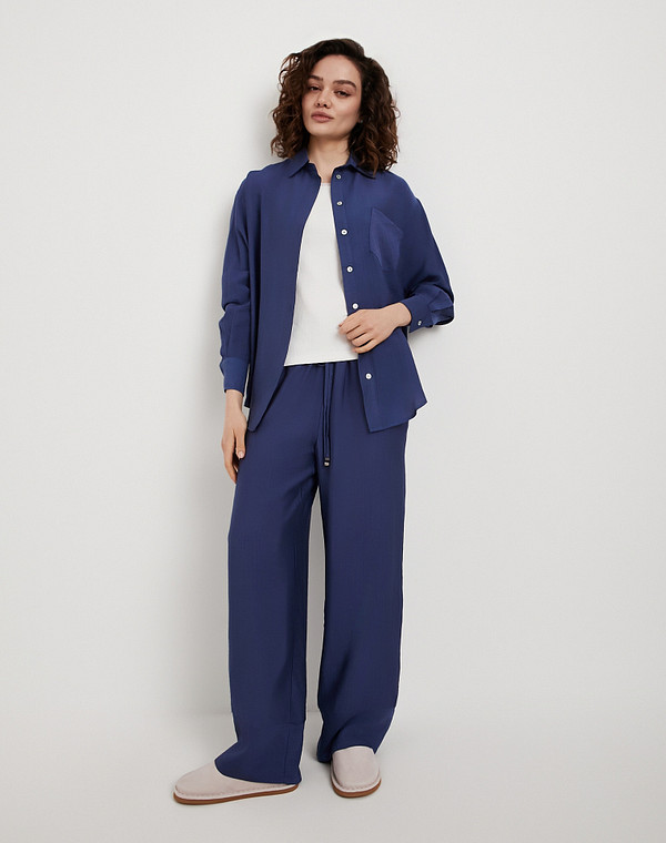 973-6108-2403 Блузка женская синий, Mascotte