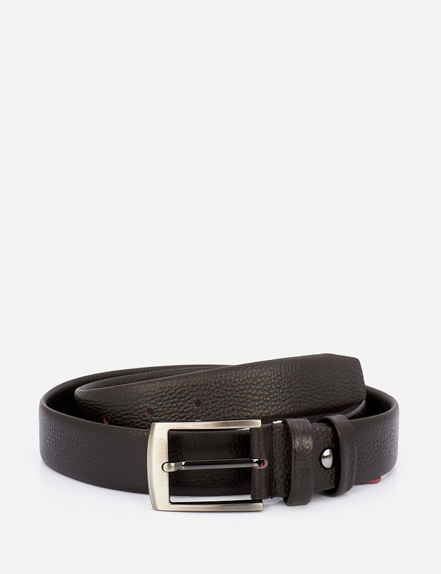 Коричневый мужской ремень MASCOTTE 727-1239-109 | ракурс 2 Коричневый мужской ремень MASCOTTE 727-1239-109 | ракурс 2