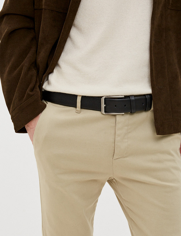 Черный мужской ремень MASCOTTE 727-0245-102 | ракурс 1